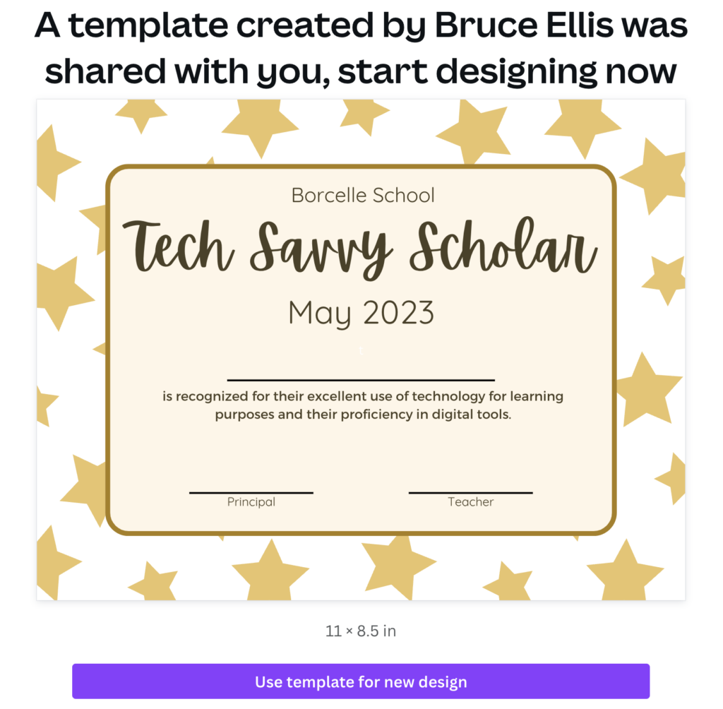 Student Tech Awards Templates in Canva
